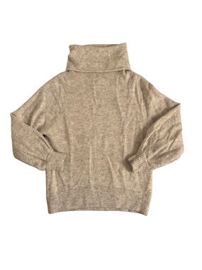 Babaton Beige Cowl Neck Sweater